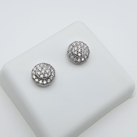 "925 Sterling Silver Plated CZ Earrings, INUS1BR170 - Picture 8 of 11